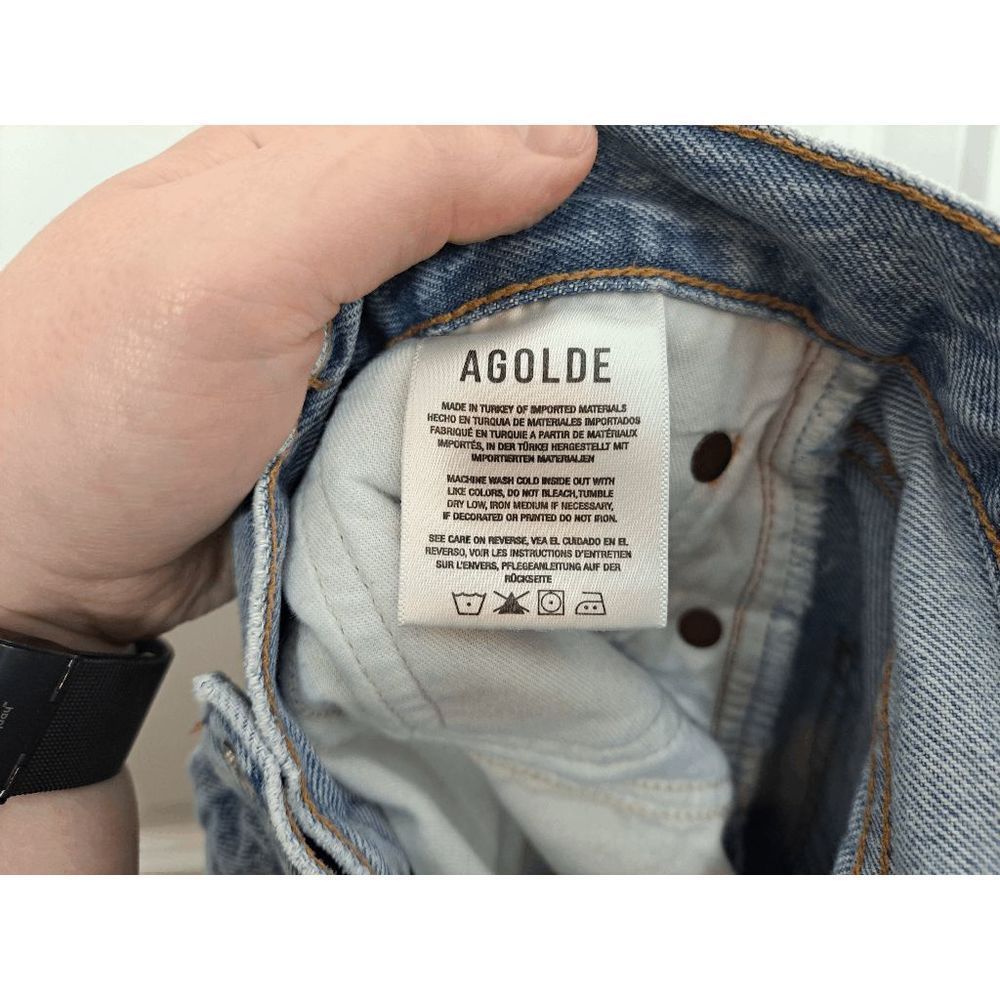 AGOLDE 90's Mid Rise Loose Fit Jeans size 25 - Picture 9 of 11